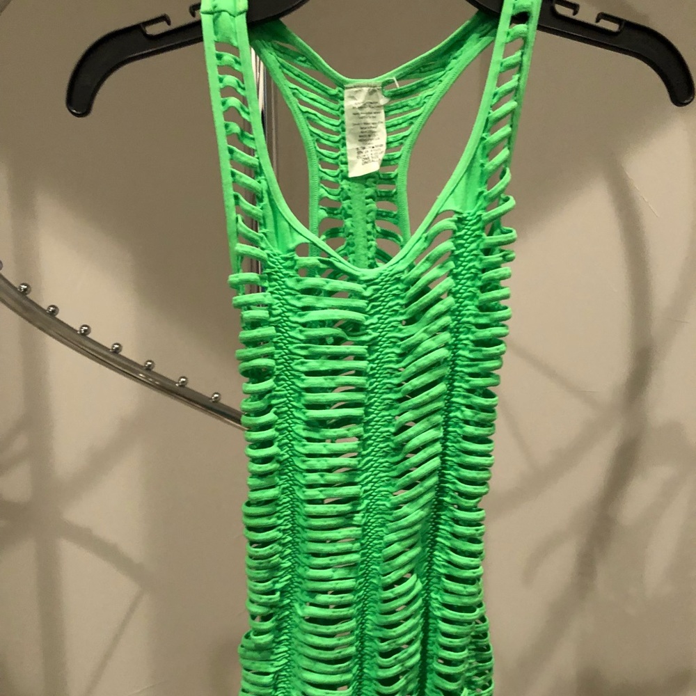 Vented swimsuit cover up/tank top